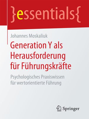 cover image of Generation Y als Herausforderung für Führungskräfte